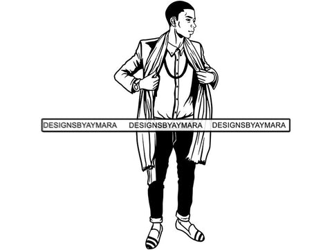 Handsome Man SVG Fashion Model Confidence Male Attractive Men Power .SVG .EPS .PNG .JPG Vector Clipart Cricut Circuit Cut Cutting