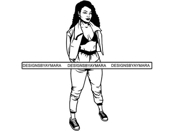 Pretty Sexy Woman .SVG Goddess Fabulous Diva Classy Lady Nubian Queen .SVG .EPS .PNG .JPG Vector Clipart Cricut Circuit Cut Cutting
