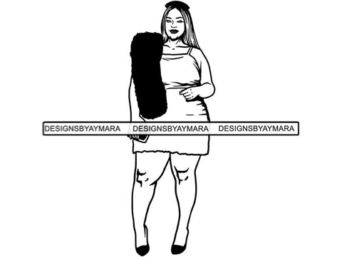 Beautiful Big Woman SVG BBW Curve Plus Doll Fabulous Goddess Queen Diva Classy Lady .SVG .EPS .PNG.JPG Vector Clipart Digital Cricut Circuit Cut Cutting