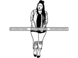 Beautiful Big Woman SVG BBW Curve Plus Doll Fabulous Goddess Queen Diva Classy Lady .SVG .EPS .PNG.JPG Vector Clipart Digital Cricut Circuit Cut Cutting