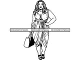 Beautiful Big Woman SVG BBW Curve Plus Doll Fabulous Goddess Queen Diva Classy Lady .SVG .EPS .PNG.JPG Vector Clipart Digital Cricut Circuit Cut Cutting