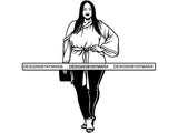 Beautiful Big Woman SVG BBW Curve Plus Doll Fabulous Goddess Queen Diva Classy Lady .SVG .EPS .PNG.JPG Vector Clipart Digital Cricut Circuit Cut Cutting