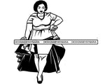 Beautiful Big Woman SVG BBW Curve Plus Doll Fabulous Goddess Queen Diva Classy Lady .SVG .EPS .PNG.JPG Vector Clipart Digital Cricut Circuit Cut Cutting