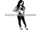 Sexy Beautiful Woman Goddess Fashion Model Stylish Diva Classy Lady .SVG .EPS .PNG Vector Clipart Cricut Circuit Cut Cutting