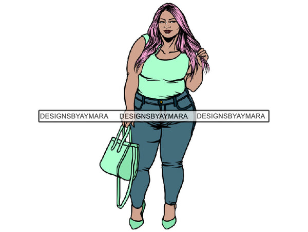 Beautiful Woman BBW Big And Bougie Goddess Queen Diva Classy Lady .JPG .SVG .PNG With Transparent Backgroung Vector Clipart Not For Cutting