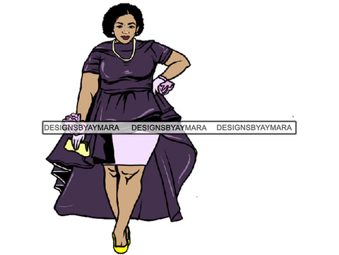 Beautiful Big  Woman BBW Big And Bougie Goddess Queen Diva Classy Lady .JPG .SVG .PNG With Transparent Backgroung Vector Clipart Not For Cutting