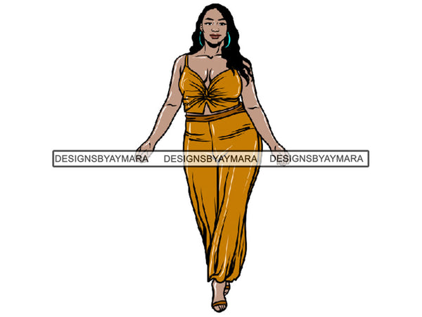 Beautiful Big  Woman BBW Big And Bougie Goddess Queen Diva Classy Lady .JPG .SVG .PNG With Transparent Backgroung Vector Clipart Not For Cutting