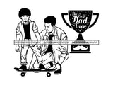 Father's Day #1 SVG Cut File For Silhouette and Cricut