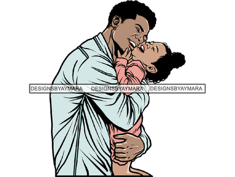 Father's Day Dad Papi Papa My Hero True Love Man Kids Son Daughter Family Together .PNG .JPG .SVG .Vector Clipart Perfect For Printing Not For Cutting