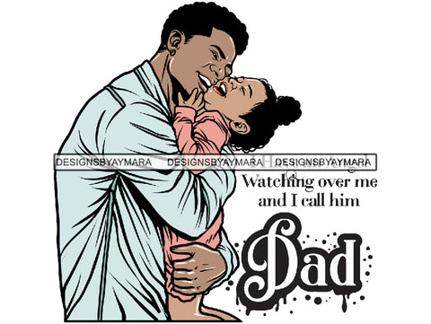 Father's Day Dad Papi Papa My Hero True Love Man Kids Son Daughter Family Together .PNG .JPG .SVG .Vector Clipart Perfect For Printing Not For Cutting