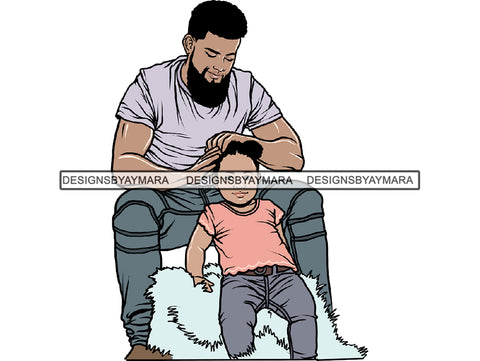 Father's Day Dad Papi Papa My Hero True Love Man Kids Son Daughter Family Together .PNG .JPG .SVG .Vector Clipart Perfect For Printing Not For Cutting