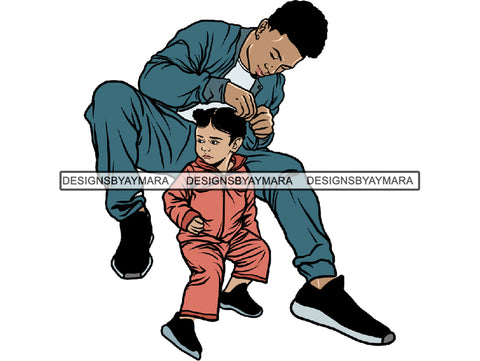 Father's Day Dad Papi Papa My Hero True Love Man Kids Son Daughter Family Together .PNG .JPG .SVG .Vector Clipart Perfect For Printing Not For Cutting