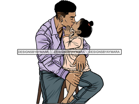 Father's Day Dad Papi Papa My Hero True Love Man Kids Son Daughter Family Together .PNG .JPG .SVG .Vector Clipart Perfect For Printing Not For Cutting