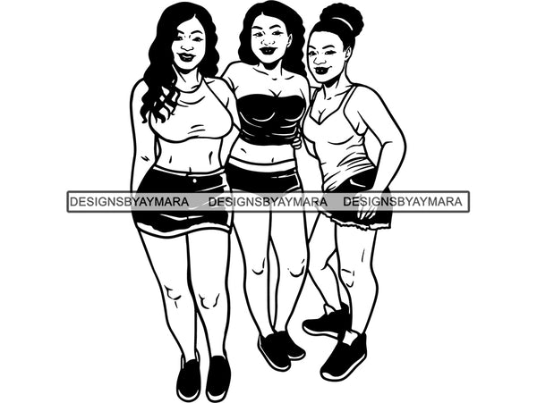 Sexy Ladies Getaway SVG Cut Files For Silhouette and Cricut