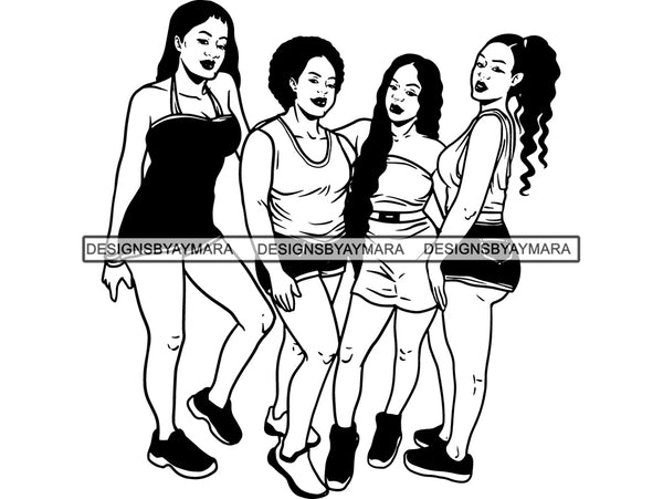 Sexy Ladies Getaway SVG Cut Files For Silhouette and Cricut