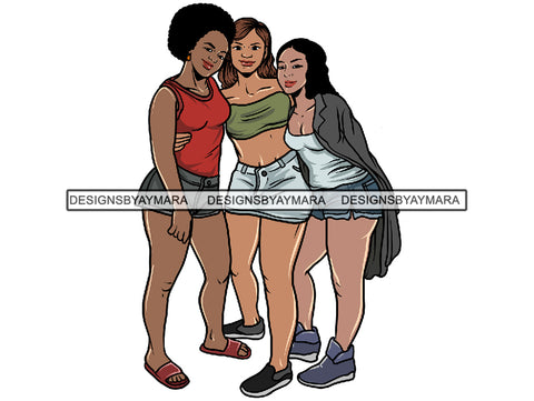 Sexy Ladies Getaway PNG Files For Print