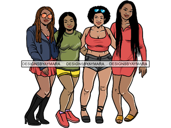 Sexy Ladies Getaway PNG Files For Print