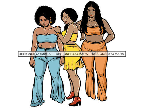 Sexy Ladies Getaway PNG Files For Print