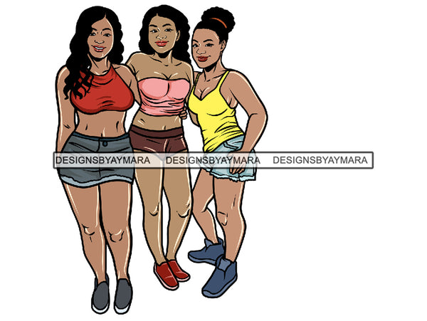 Sexy Ladies Getaway PNG Files For Print