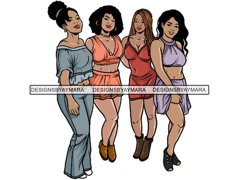 Sexy Ladies Getaway PNG Files For Print