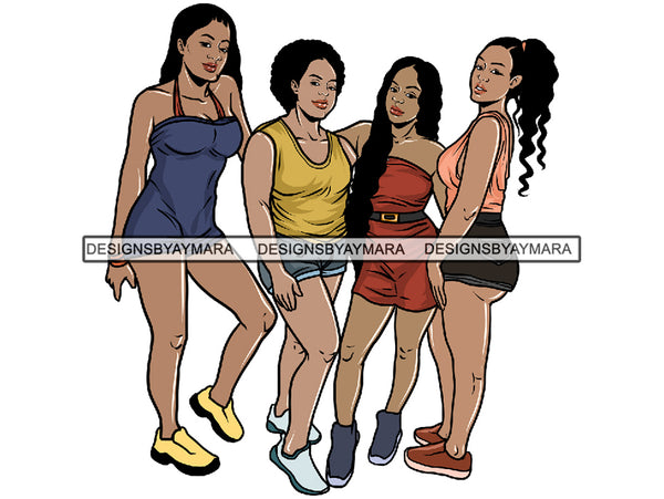 Sexy Ladies Getaway PNG Files For Print