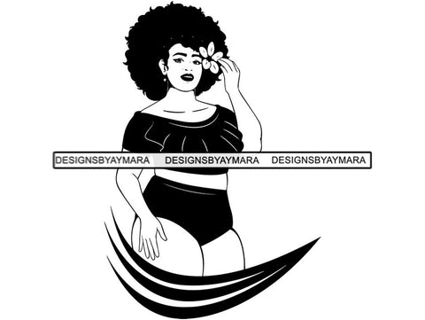 Beautiful Big Woman SVG BBW Curve Plus Doll Fabulous Goddess Queen Diva Classy Lady .SVG .EPS .PNG.JPG Vector Clipart Digital Cricut Circuit Cut Cutting
