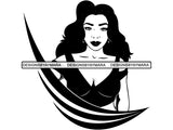 Pretty Sexy Woman .SVG Goddess Fabulous Diva Classy Lady Nubian Queen .SVG .EPS .PNG .JPG Vector Clipart Cricut Circuit Cut Cutting