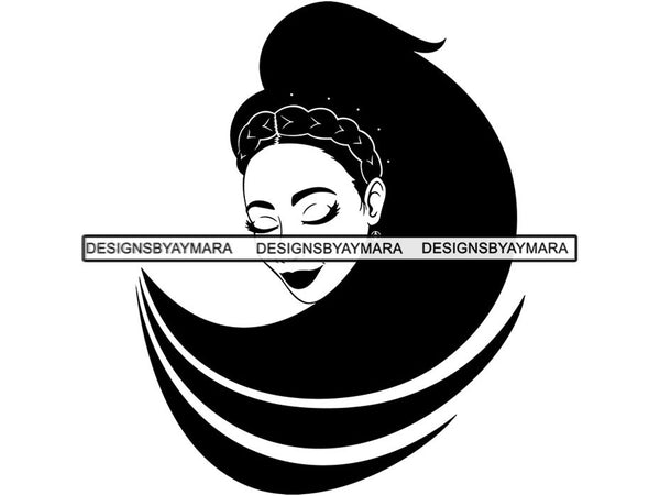 Pretty Woman .SVG Goddess Fabulous Diva Classy Lady Nubian Queen .SVG .EPS .PNG .JPG Vector Clipart Cricut Circuit Cut Cutting