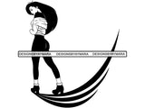 Pretty Woman .SVG Goddess Fabulous Diva Classy Lady Nubian Queen .SVG .EPS .PNG .JPG Vector Clipart Cricut Circuit Cut Cutting