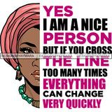 Special Bundle 48 Afro Woman Half Face Quotes SVG Cutting Files For Silhouette and Cricut