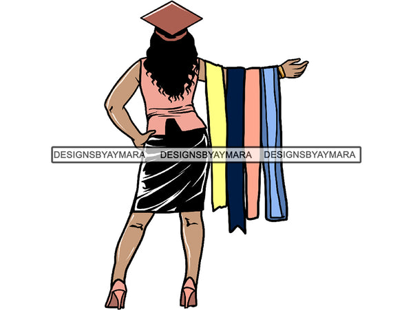 Graduation Woman Goal Accomplished Goddess Happiness Queen Diva Classy Lady .JPG .SVG.PNG With A Transparent Background Vector Clipart Not For Cutting