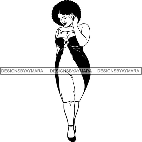 Afro Caribbean Grenada Goddess SVG Cutting Files For Silhouette Cricut and More