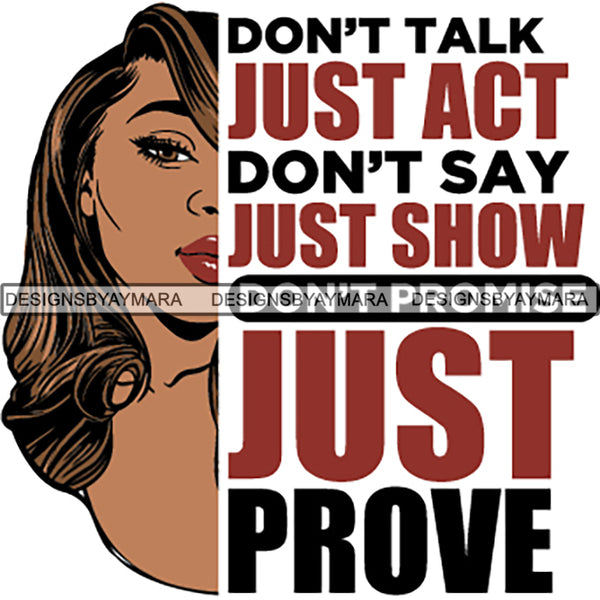 Special Bundle 48 Afro Woman Half Face Quotes SVG Cutting Files For Silhouette and Cricut