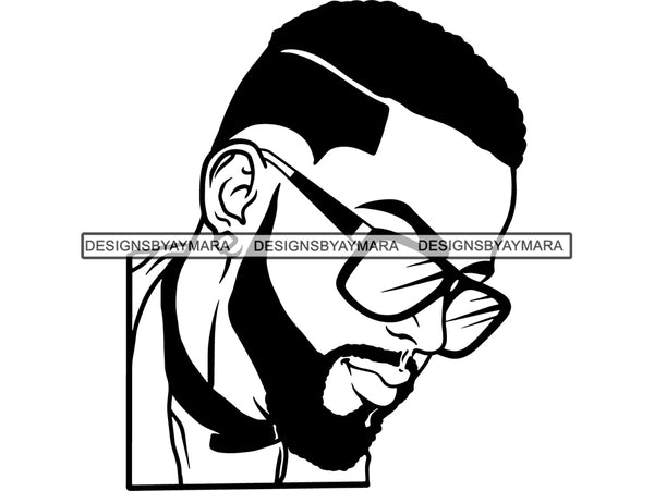 Afro Man #10 SVG Cut Files For Silhouette and Cricut