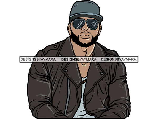 Handsome Black Man PNG For Print 1