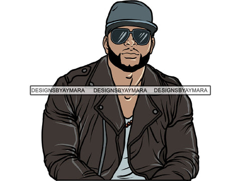 Handsome Black Man PNG For Print 1