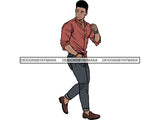 Handsome Black Man PNG For Print 1