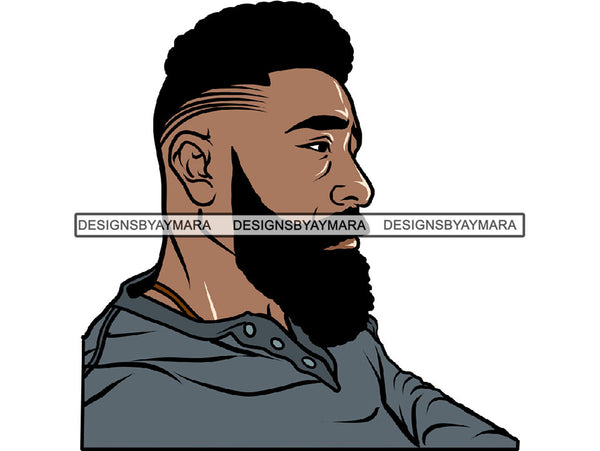 Handsome Black Man PNG For Print 1