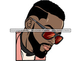Handsome Black Man PNG For Print
