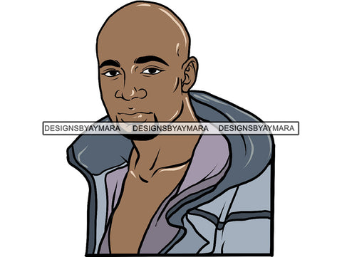 Handsome Black Man PNG For Print 1