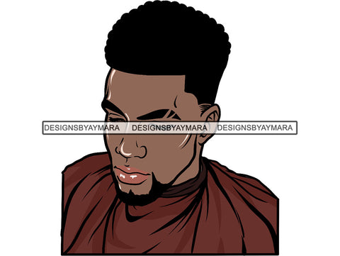 Handsome Black Man PNG For Print