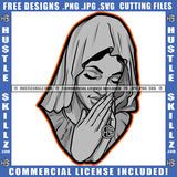 Woman Hands Praying Pray Prayers Design Element Rosary Beads Faith Hope God Catholic Hustler Logo Hustle Skillz SVG PNG JPG Vector Cut Files
