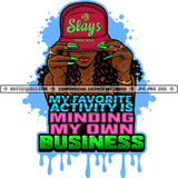 African American Woman Wearing Cap Melanin Nubian Girl Black Girl Long Nail Design Element Magic Ski Mask Gangster SVG JPG PNG Vector Clipart Cricut Cutting Files