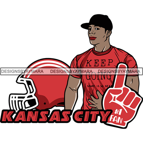 Kansas City Man #1 Fan Football Team Sport SVG Cutting Files For Cricut and More