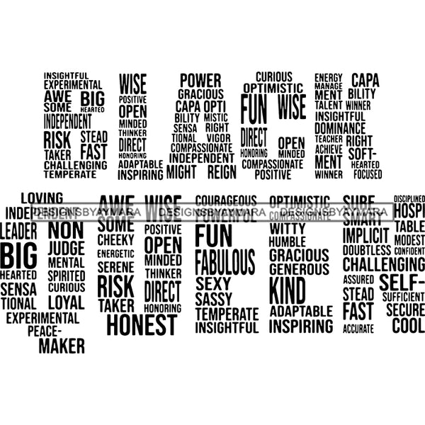 Bundle 40 Words Letter Lord Life Quotes SVG Files For Cutting and More!