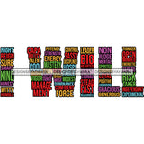 Bundle 40 Words Letter Lord Life Quotes SVG Files For Cutting and More!