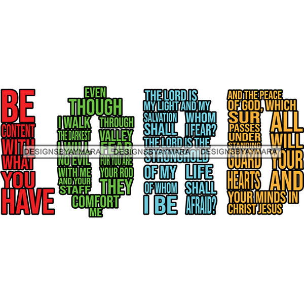 Bundle 40 Words Letter Lord Life Quotes SVG Files For Cutting and More!
