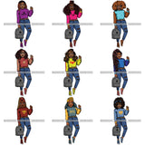 Special Bundle 80 Lola Afro Beautiful Black Proud Woman .SVG Cutting Files For Silhouette and Cricut and More!