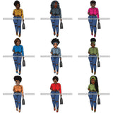 Special Bundle 80 Lola Afro Beautiful Black Proud Woman .SVG Cutting Files For Silhouette and Cricut and More!