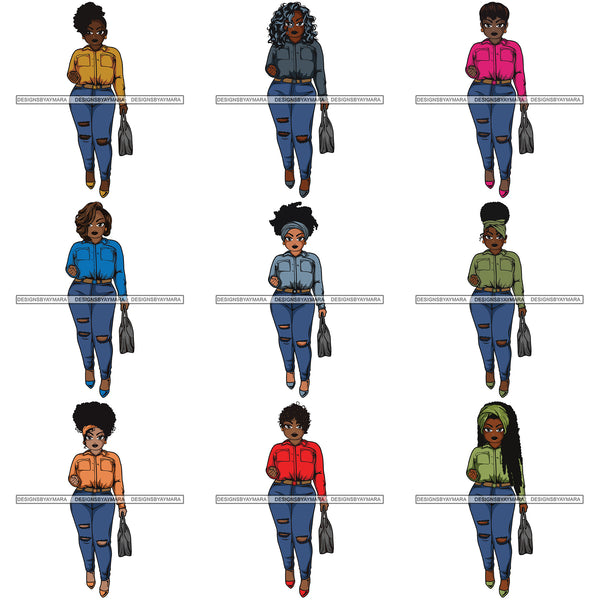 Special Bundle 80 Lola Afro Beautiful Black Proud Woman .SVG Cutting Files For Silhouette and Cricut and More!